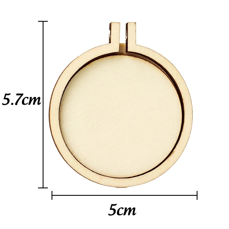 Cerceau rond de broderie en bo - Wood Ring Blank avis et prix